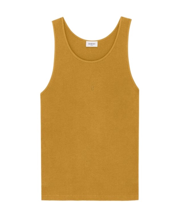 Saint Laurent Cassandre Vest In Orange