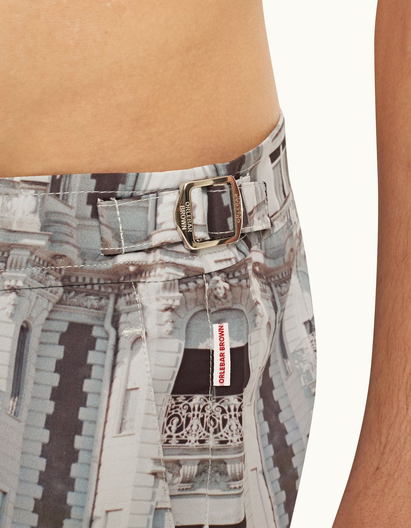 Orlebar Brown Bulldog Photographic Swim Shorts In Gray