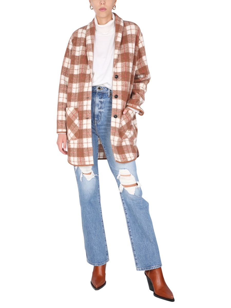 Woolrich "gentry" Coat In Multicolor