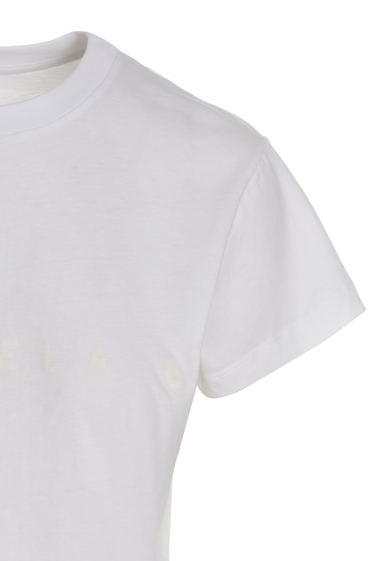 Mm6 Maison Margiela Short-sleeve Cotton T-shirt In White