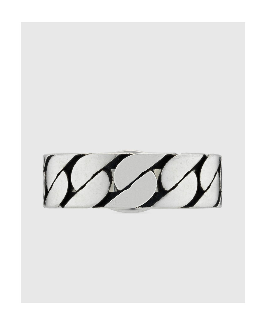 Gucci Interlocking G Enamel Ring In White