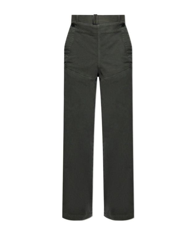 Dries Van Noten Belt Loop Track Pants In Green