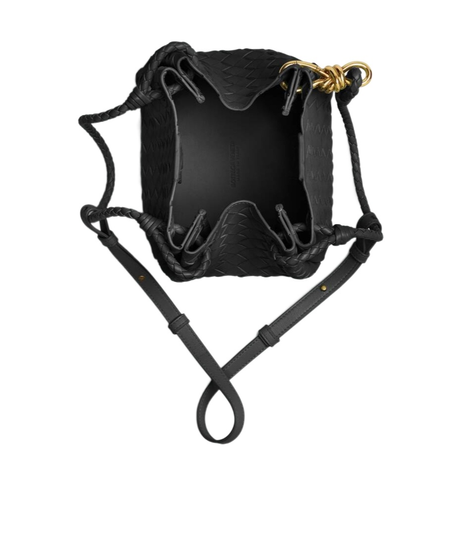 Bottega Veneta Small Parachute Shoulder Backpack In Black