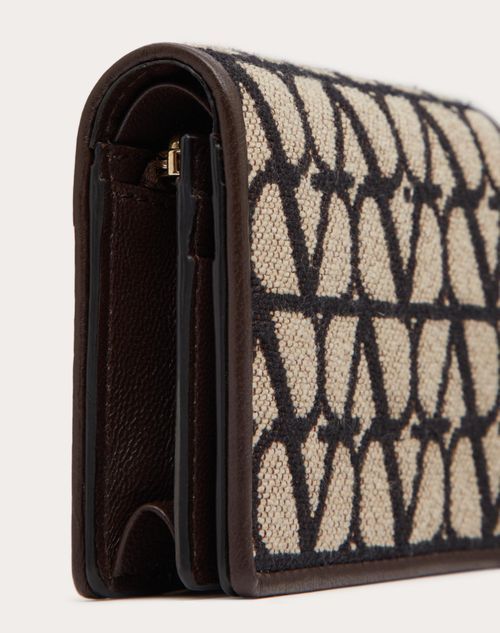 Valentino Small Printed Purse In Black