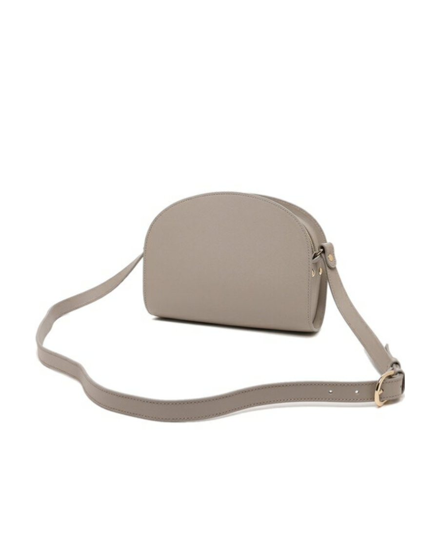 Apc Zipper Shoulder Bag In Nude