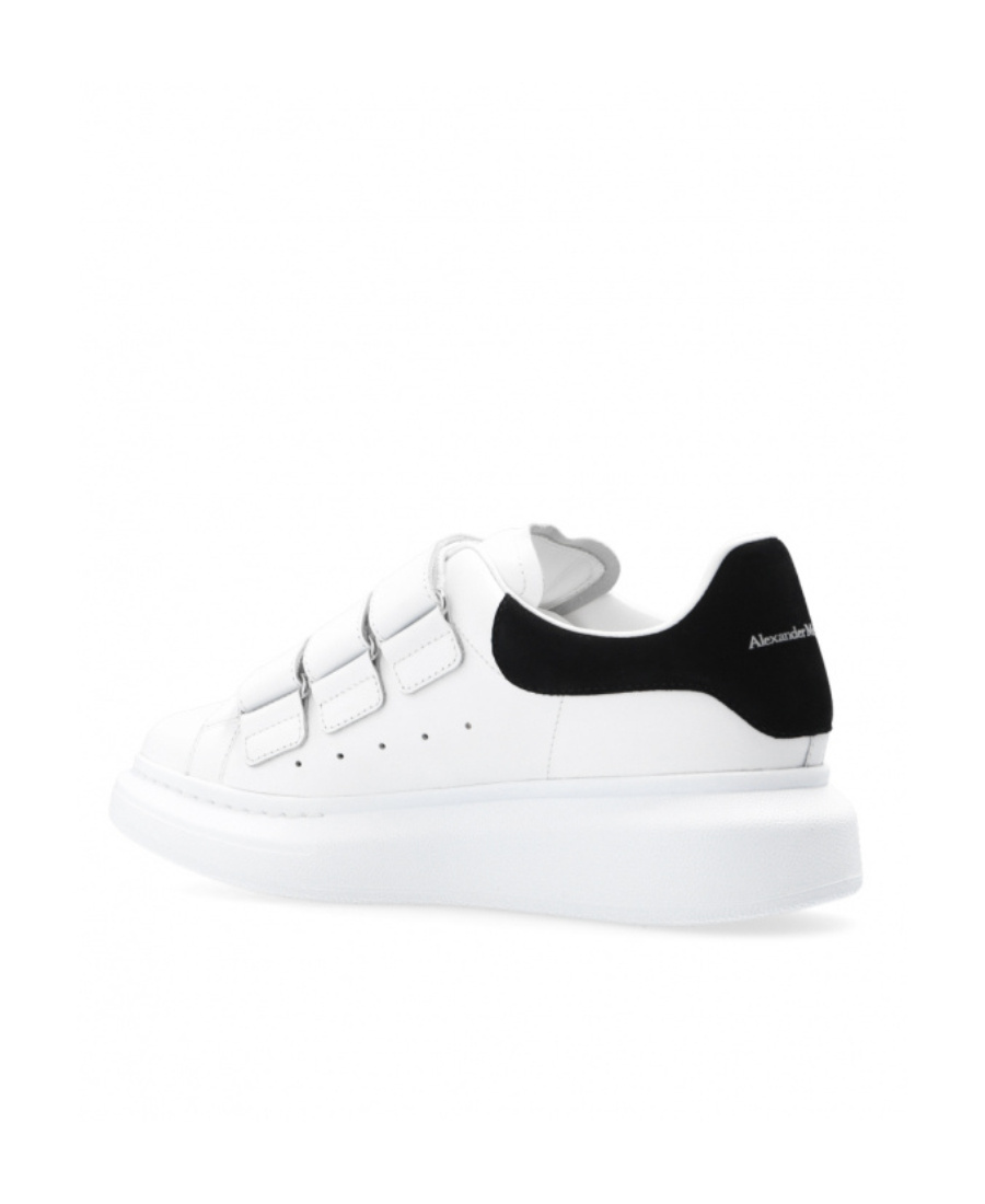 Alexander Mcqueen Oversize Sole Touch-strap Sneakers In White