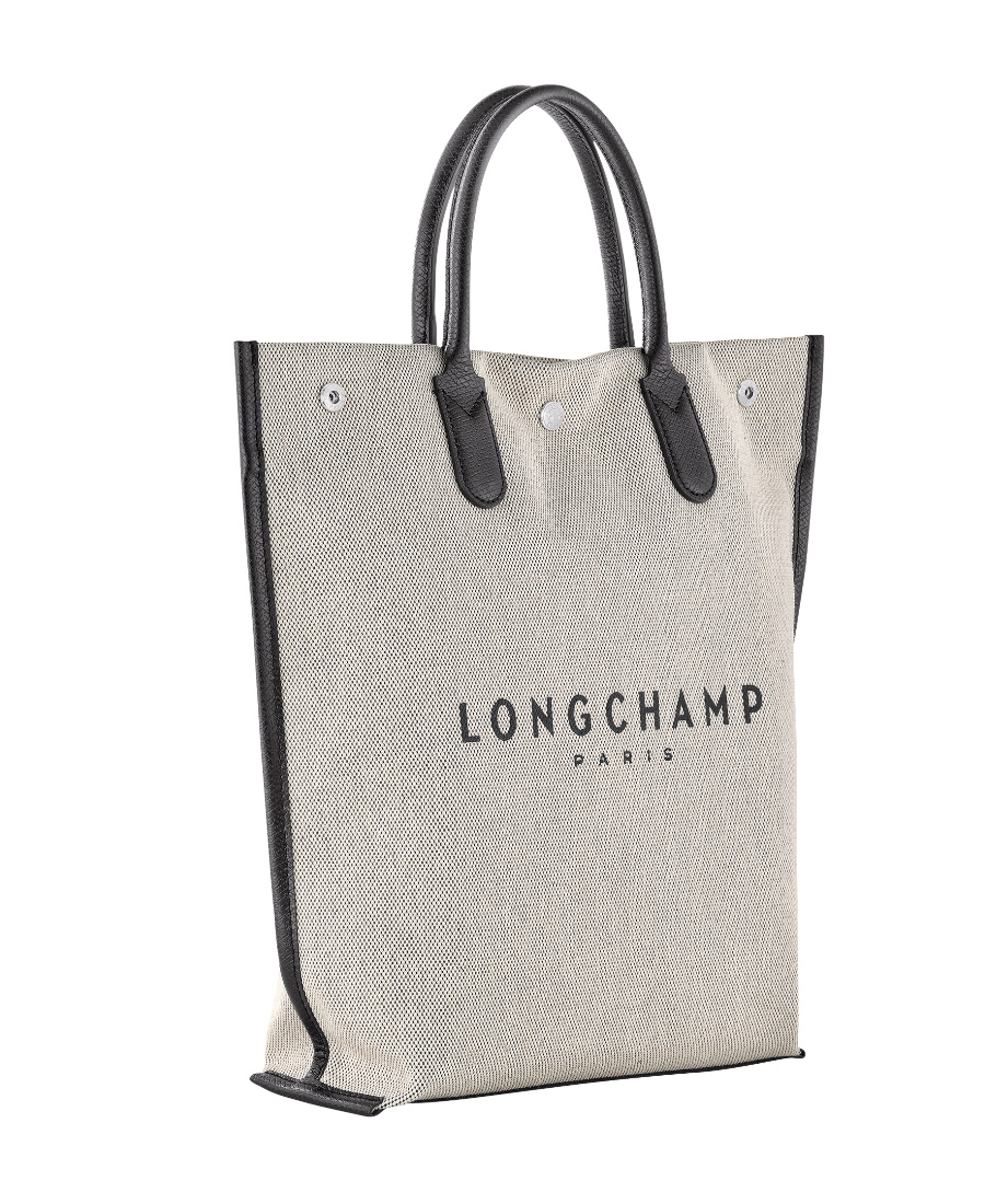 Longchamp Medium Essential Canvas Tote Bag In White