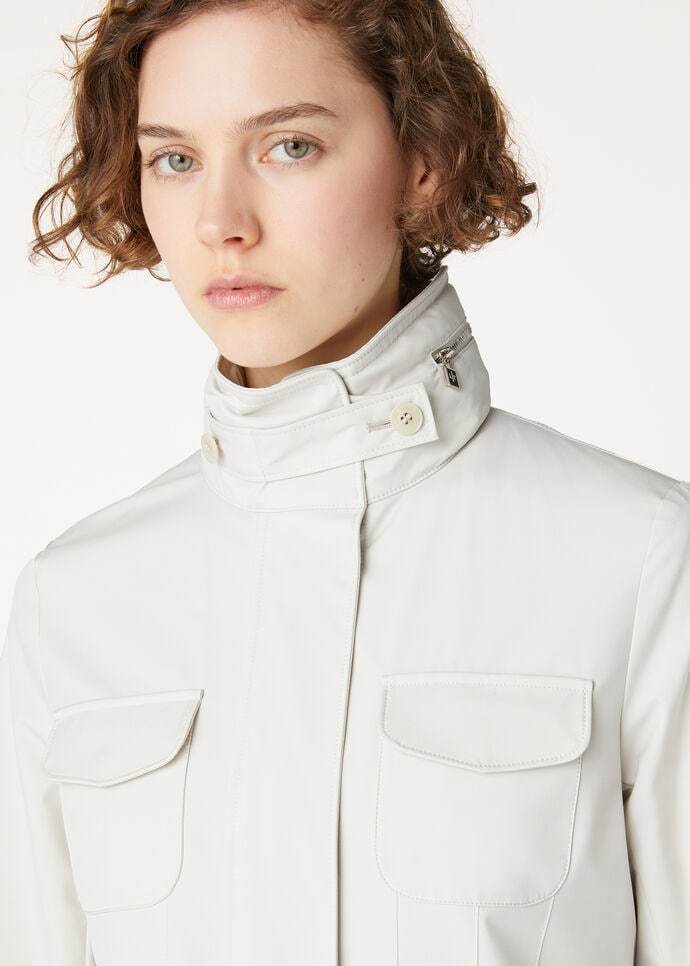 Loro Piana Stretch Microfiber Traveller Jacket In White