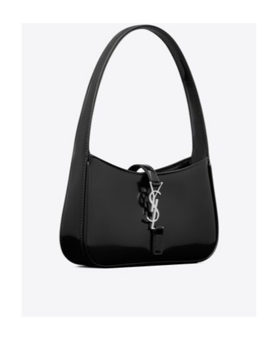 Saint Laurent Le 5 À 7 Mini In Shiny Leather In Black
