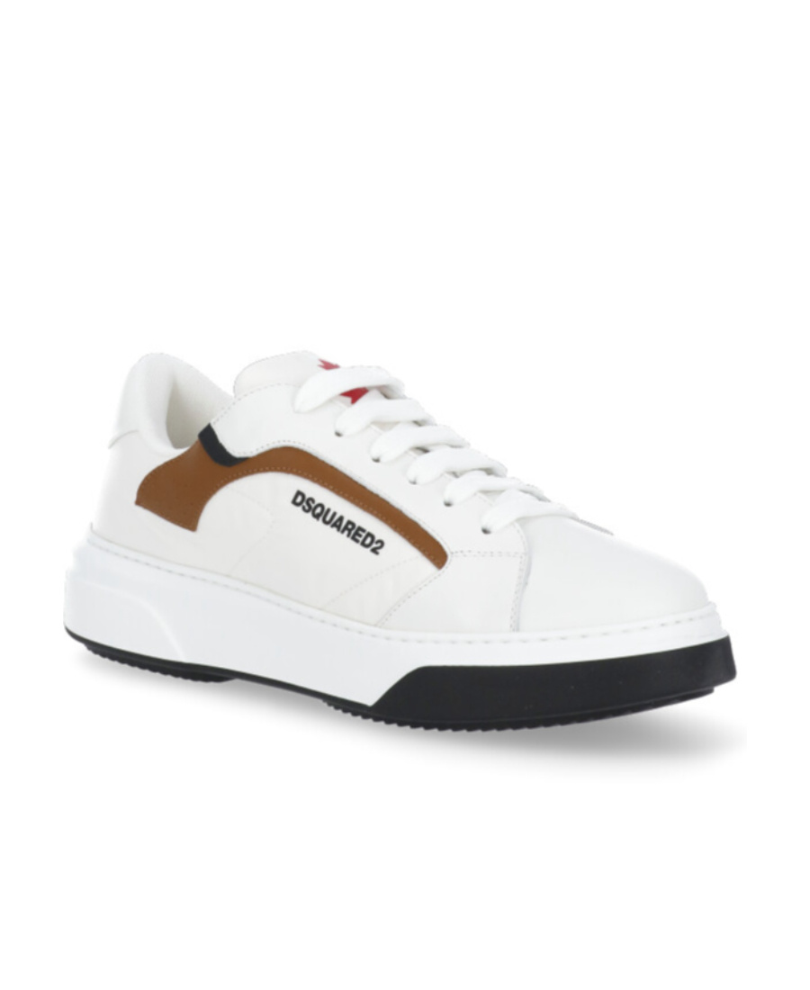 Dsquared2 Logo-print Lace-up Sneakers In White