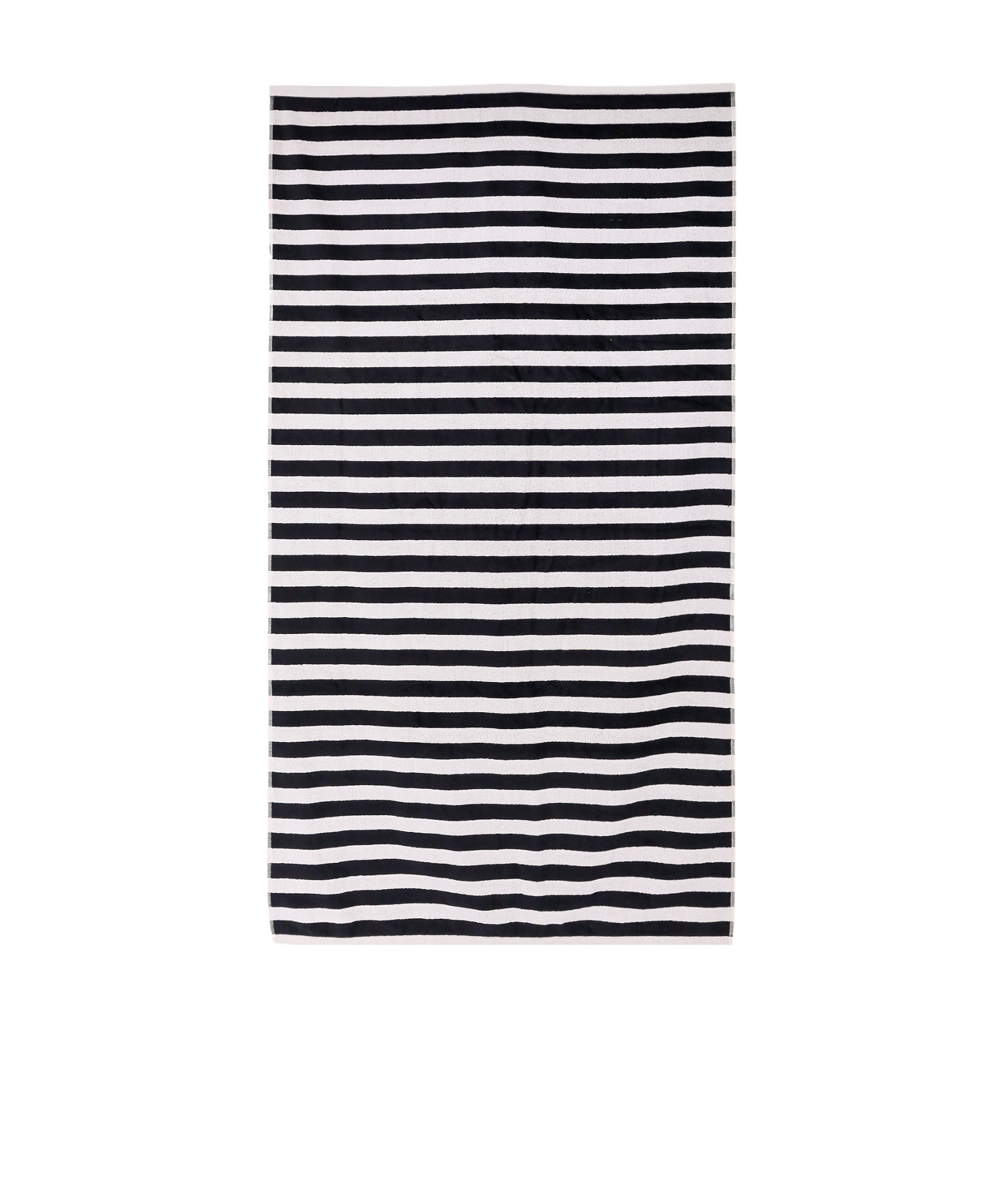 Ami Alexandre Mattiussi Striped Beach Towel In Black