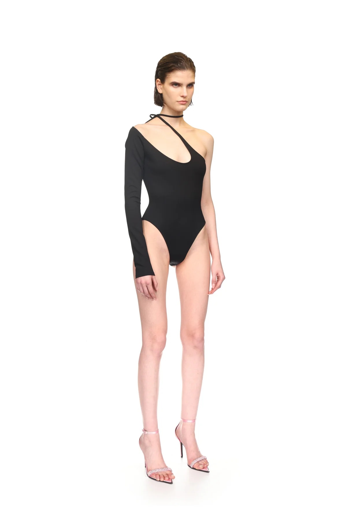 David Koma Cut-out Bodysuit In Black