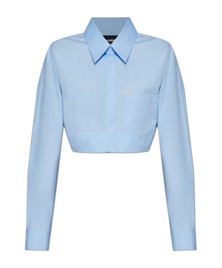 Dsquared2 Cropped Cotton Shirt