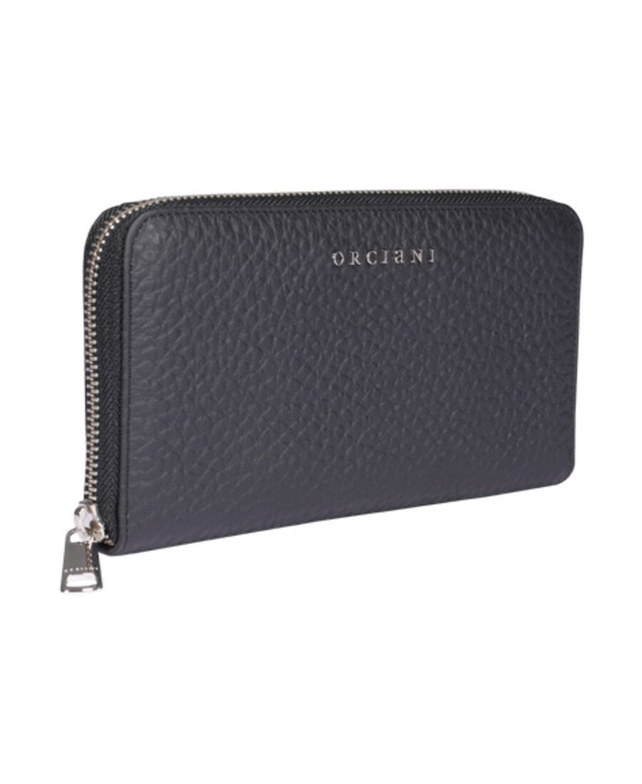 Orciani Logo Plaque Wallet In Black