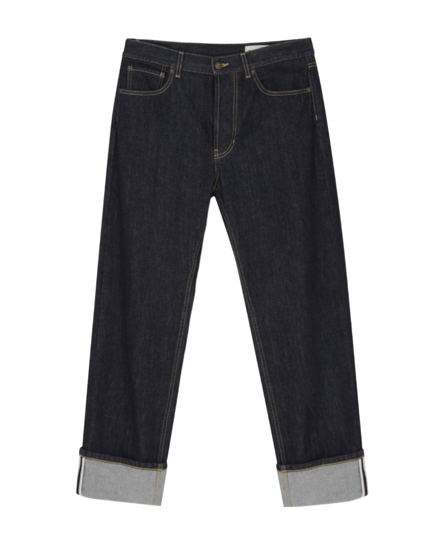 Alexander Mcqueen Turn-up Jeans In Black
