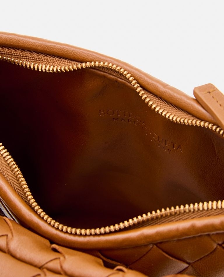Bottega Veneta Small Gemelli Intrecciato Leather Shoulder Bag In Brown