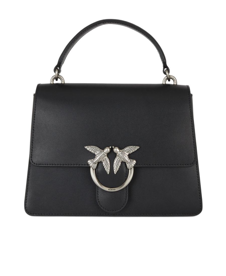 Pinko Logo Flip Shoulder Bag In Black