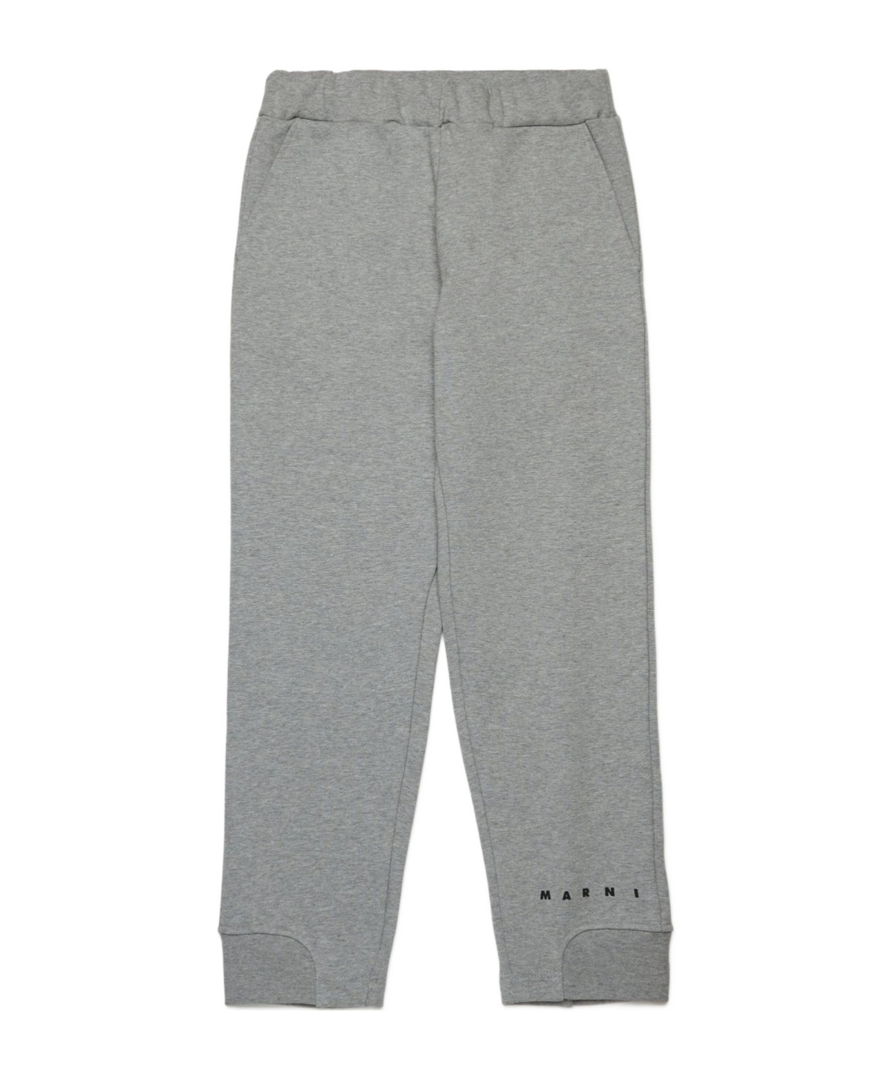 Marni Logo-print Trousers In Gray