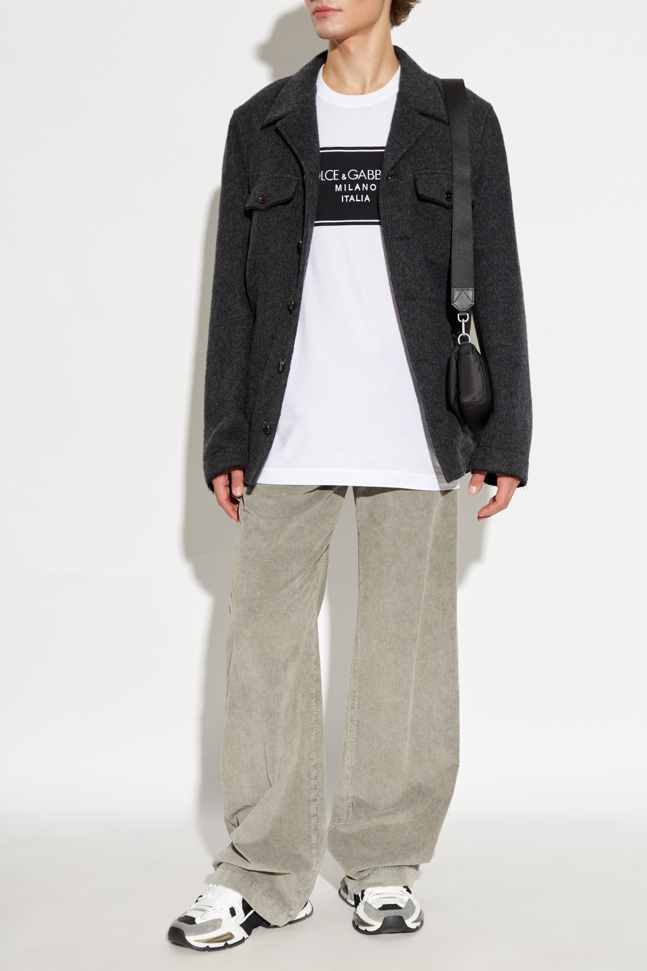 Dolce & Gabbana Single-breasted Casual Jacket In Black