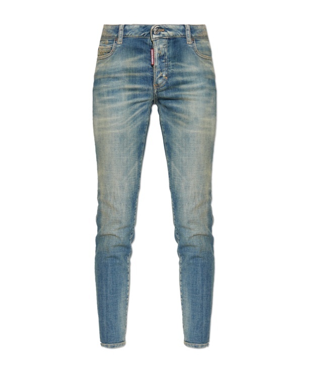 Dsquared2 Belt Loop Denim Trousers In Blue