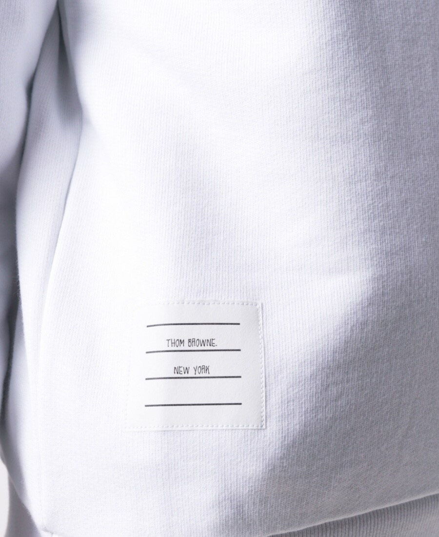 Thom Browne Women's Striped Crewneck Sweatshirt In White