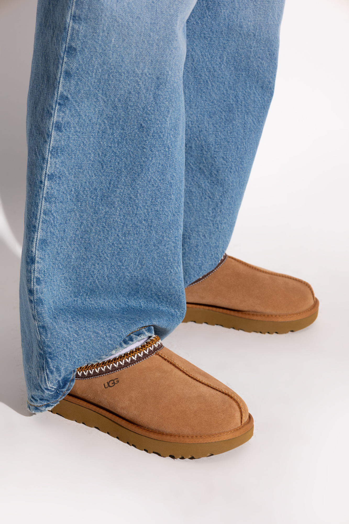 Ugg Tasman Ii 1174470-che Slipper Chestnut Suede Round Toe Rhs8037 In Brown