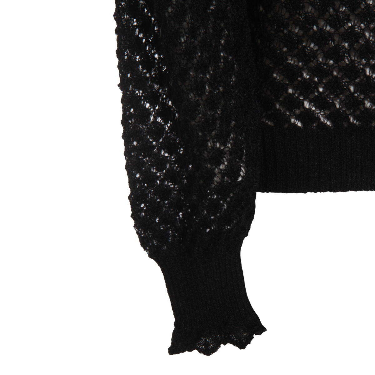 Twinset Twin-set Open Knit Sweater In Black