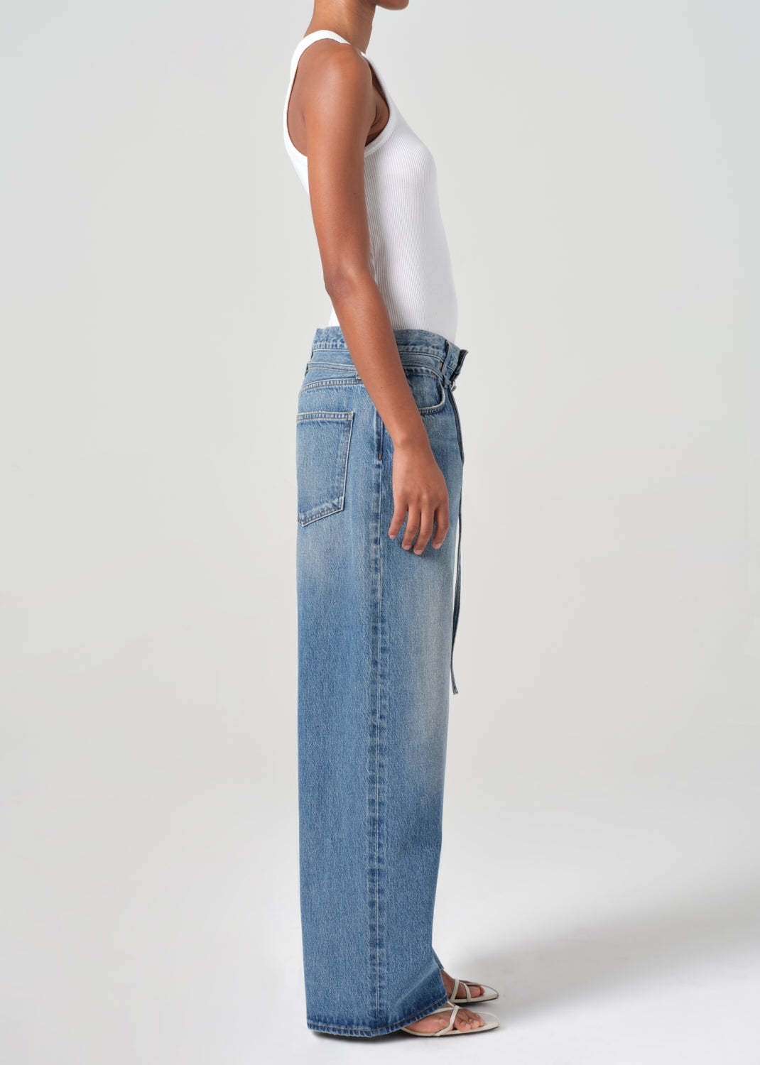 Agolde Temple Denim Trousers Belt Loops