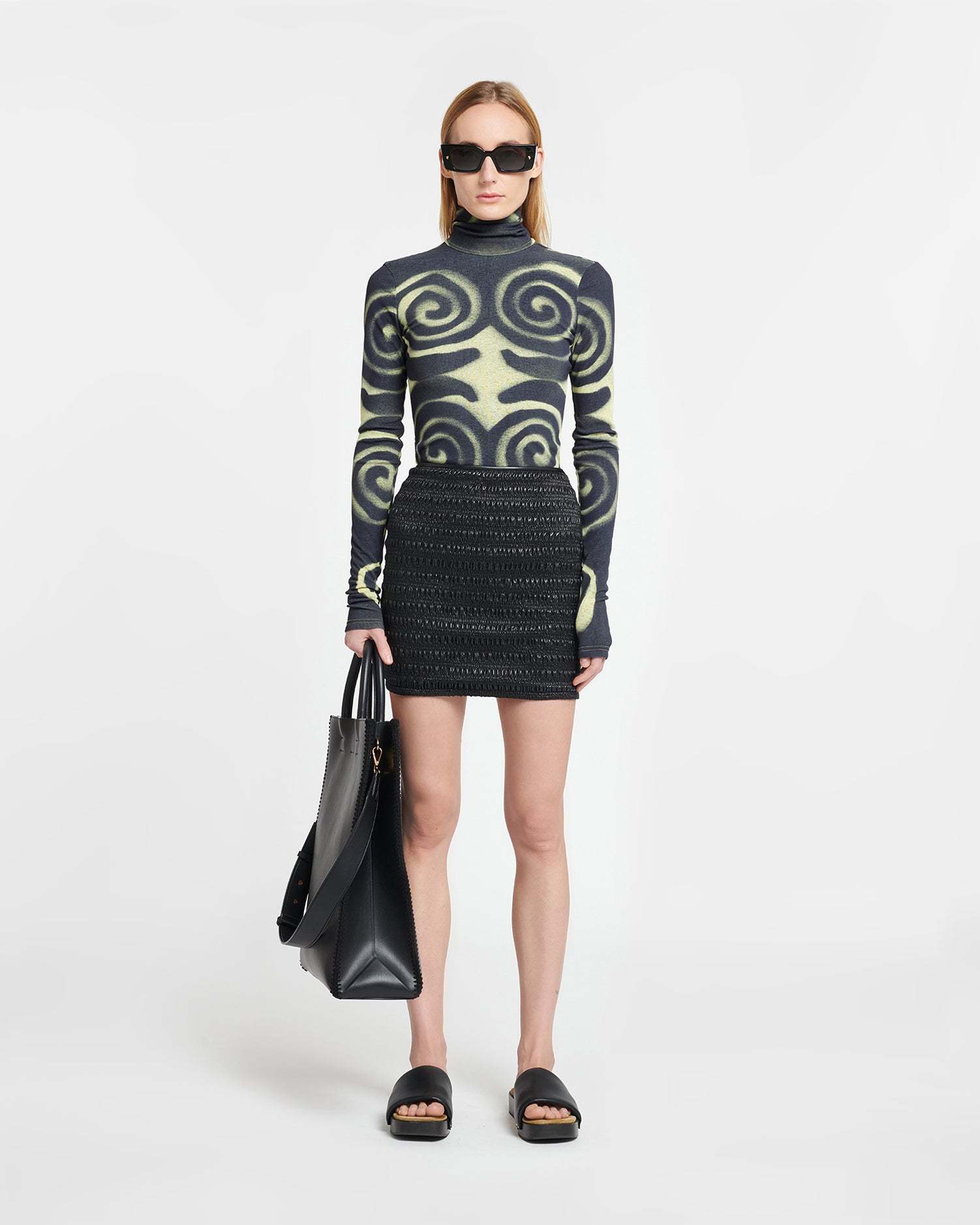 Nanushka Ceara Skirt In Black In Black