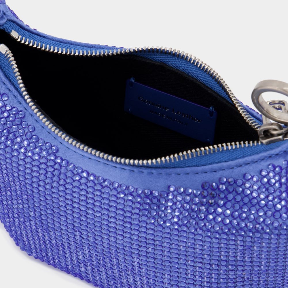 Off-white Mini Binder Clip Bag In Blue