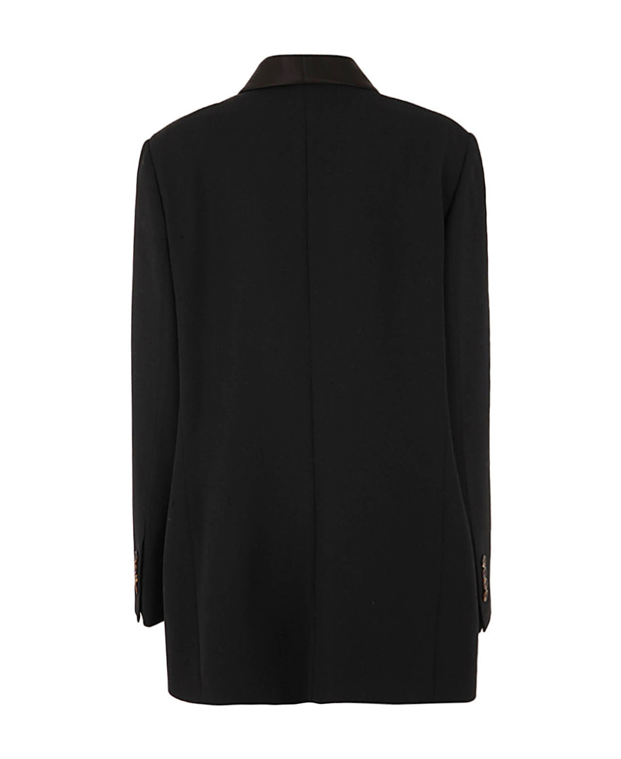 Brunello Cucinelli Jacket Double Breasted Satin Lapel In Black