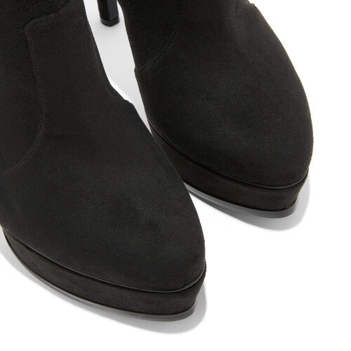 Casadei Flora 140mm Above-knee Platform Boots In Black