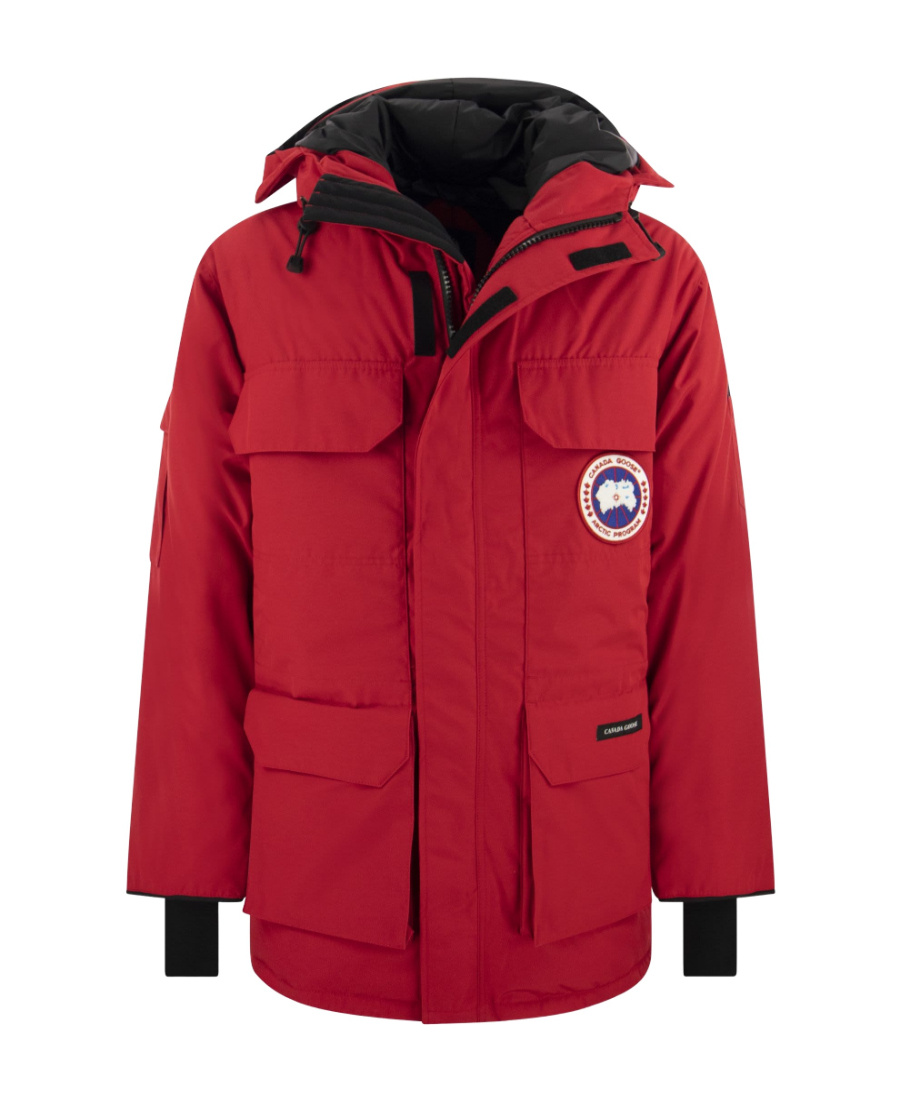 Canada Goose Expedition Parka Adjustable Hood Jacket In Red