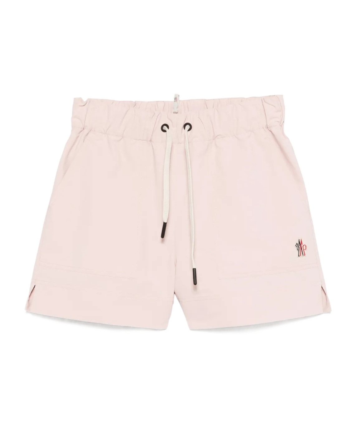 Moncler Shorts Mit Logo-stickerei In Pink