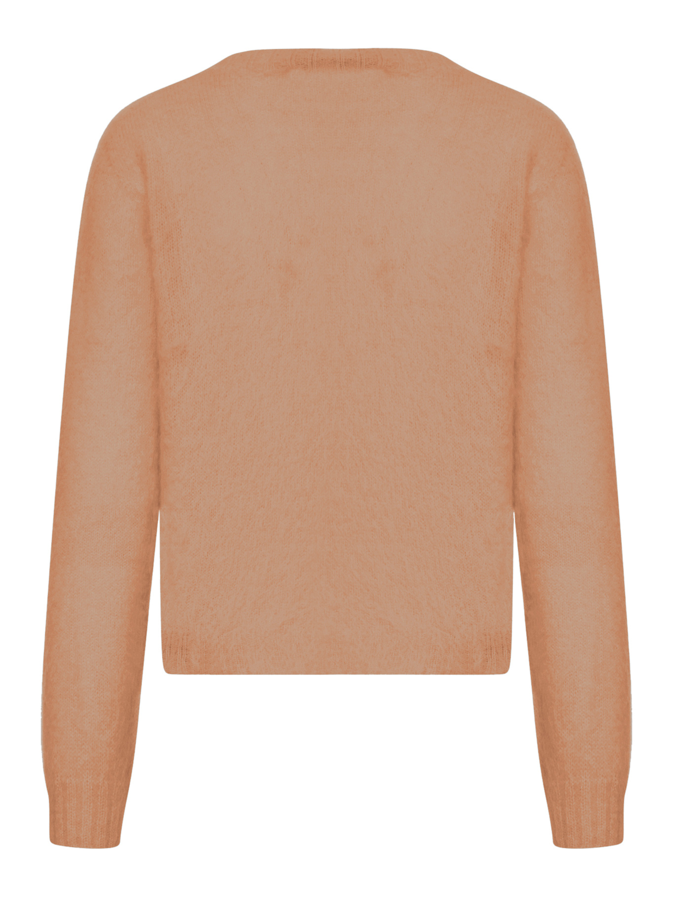 Max Mara Crew Neck Pullover In Orange