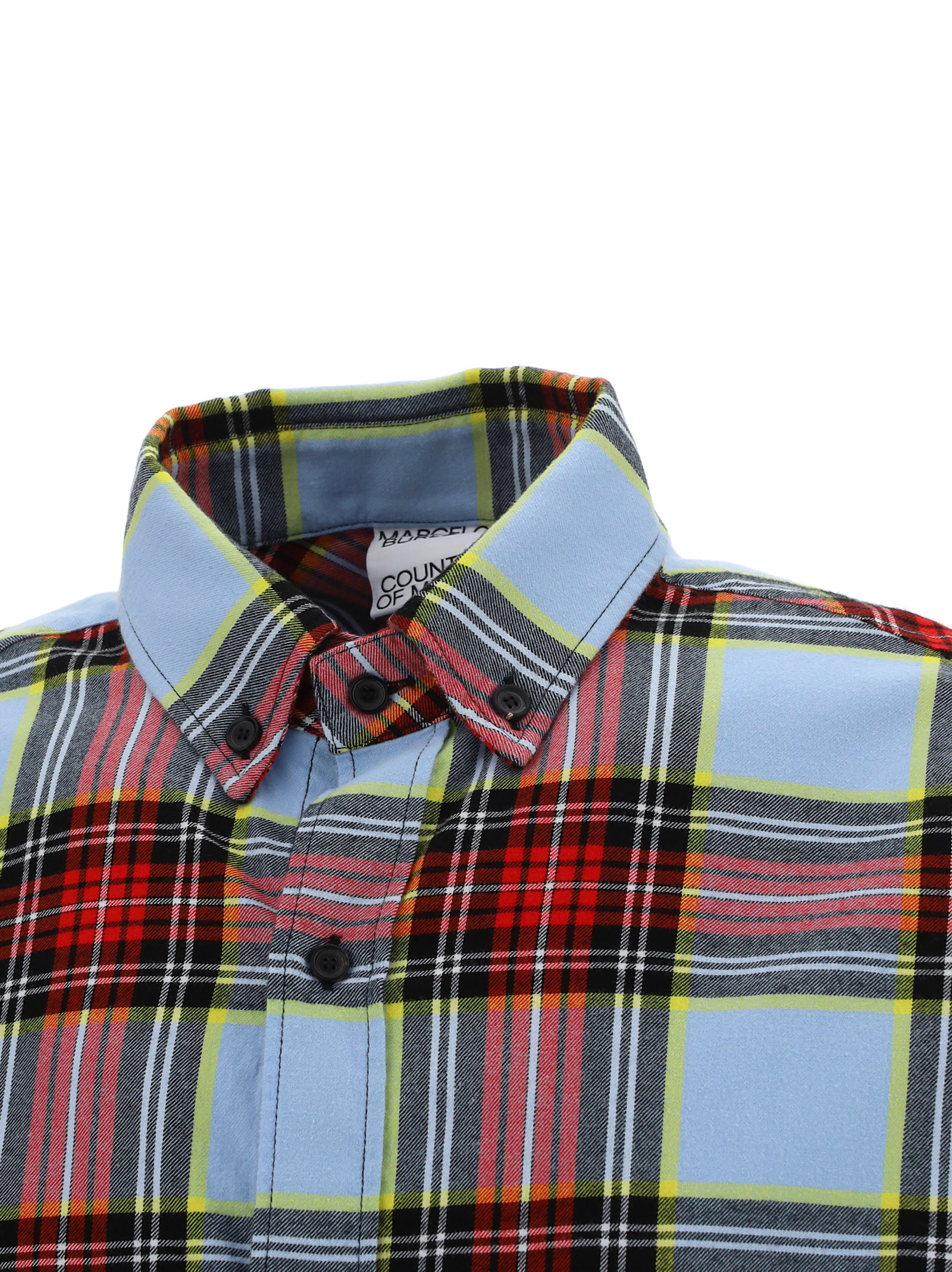 Marcelo Burlon County Of Milan Marcelo Burlon Shirt With Check Print In Multicolor