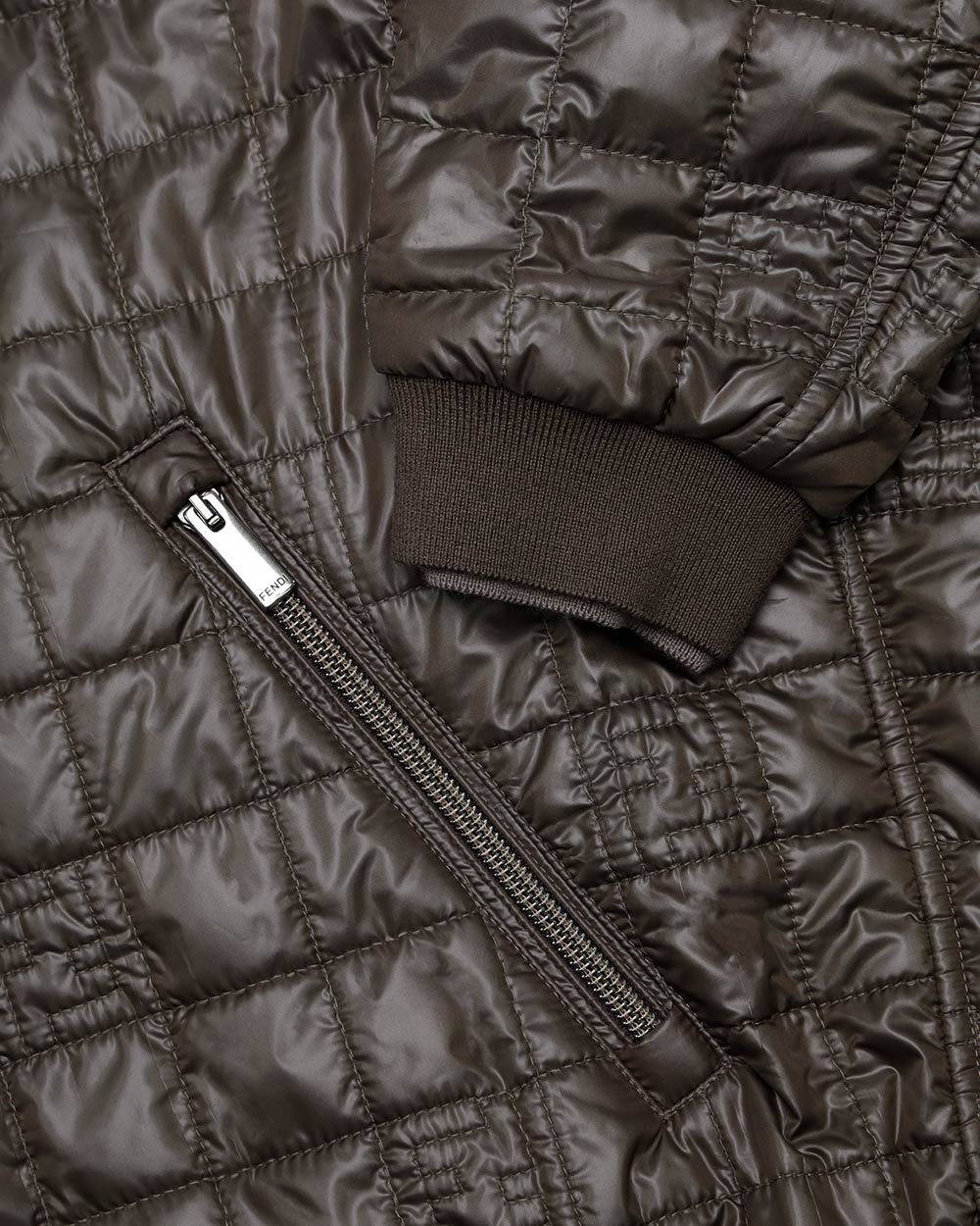 Fendi Logo Short Jacket Jacket In Black