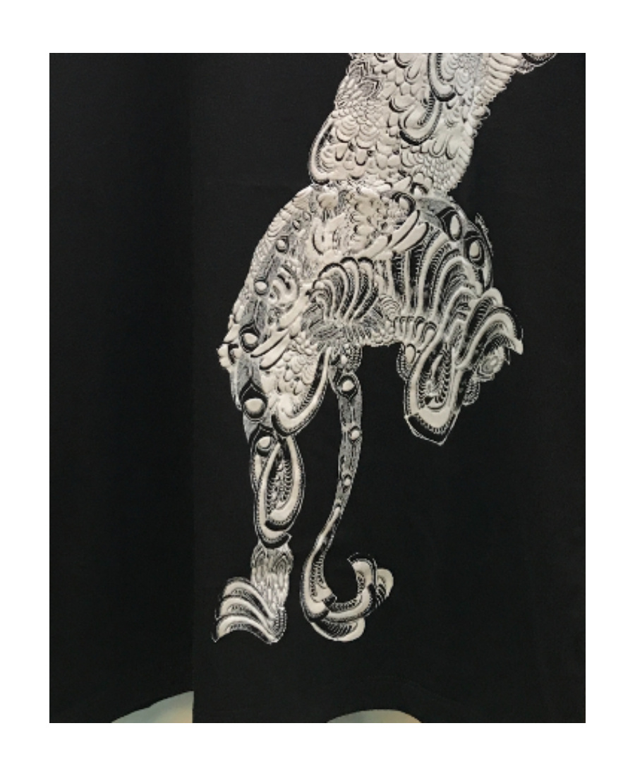 Just Cavalli Printed Round-necked T-shirt In Black
