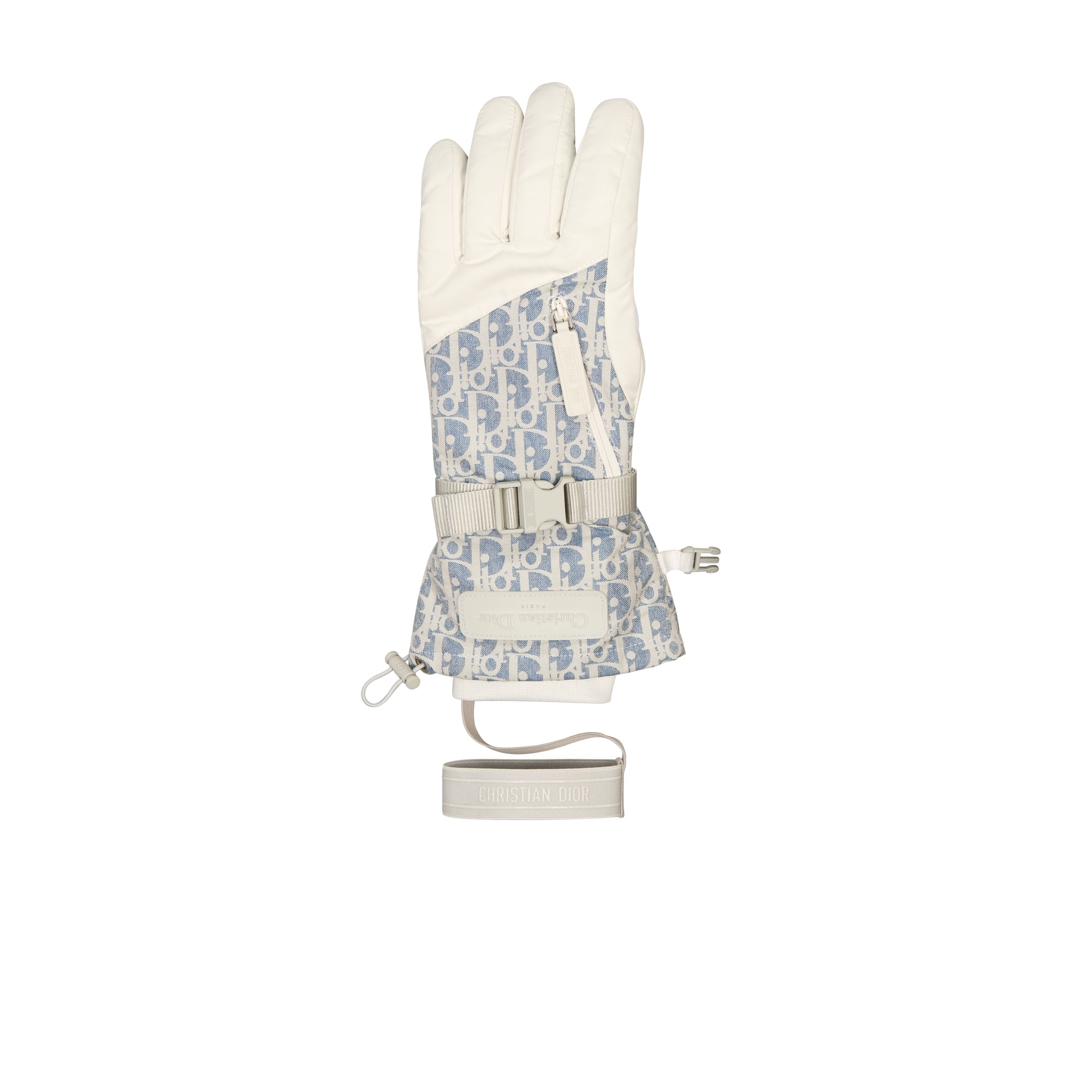 Dior Oblique Ski Gloves In Neutral