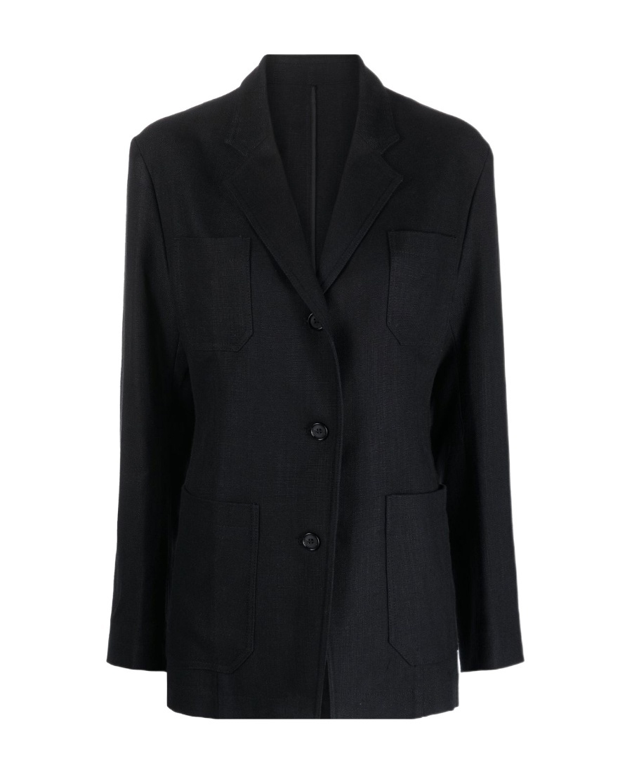 Totême Single-breasted Tailored Suit Jacket In Black