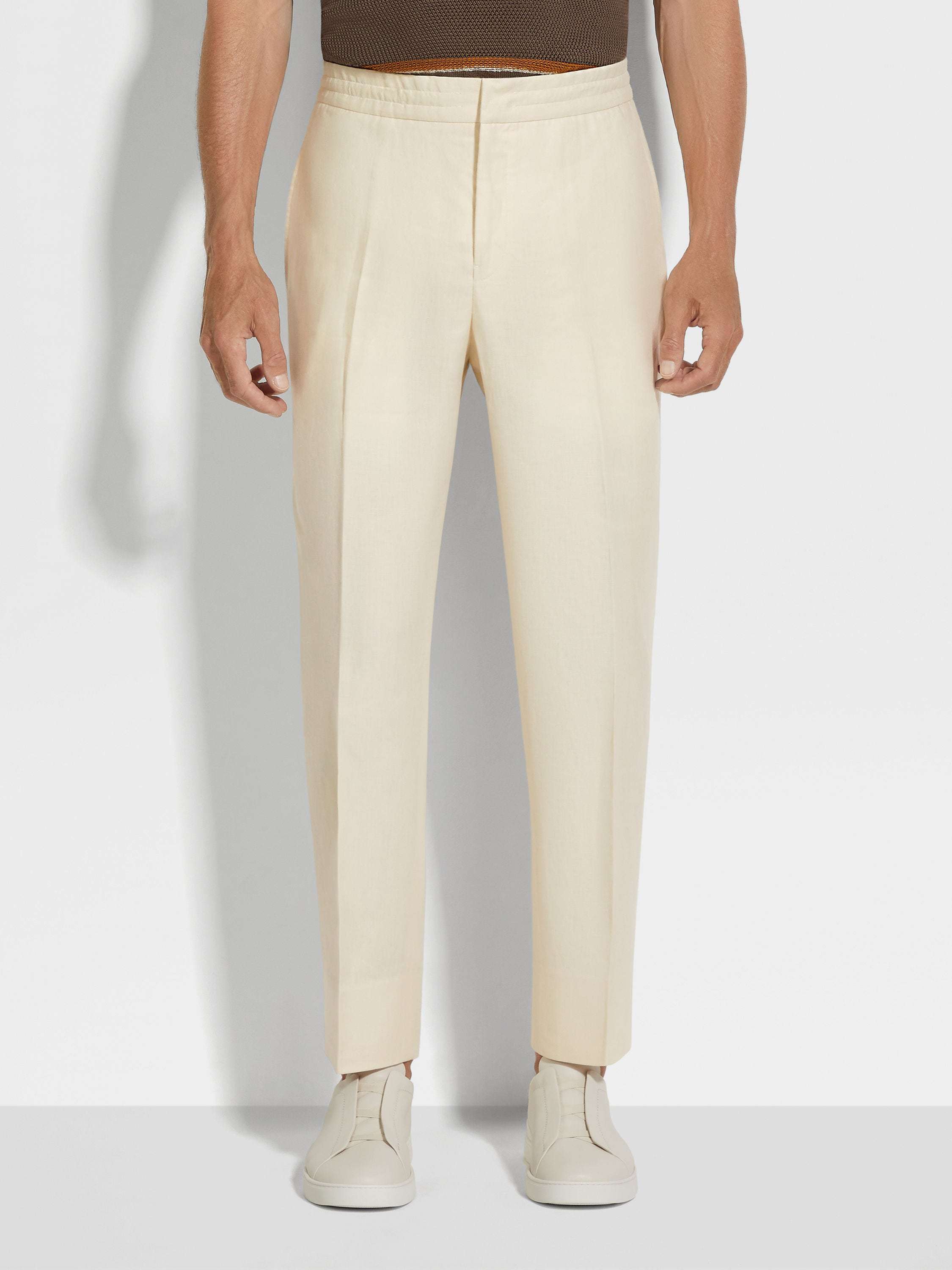 ZEGNA LINEN TROUSERS