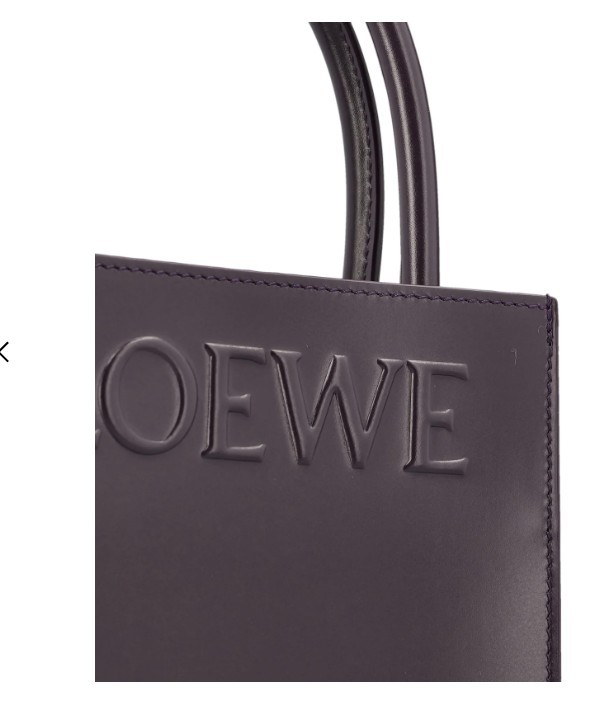 Loewe Black A5 Leather Tote Bag In Black