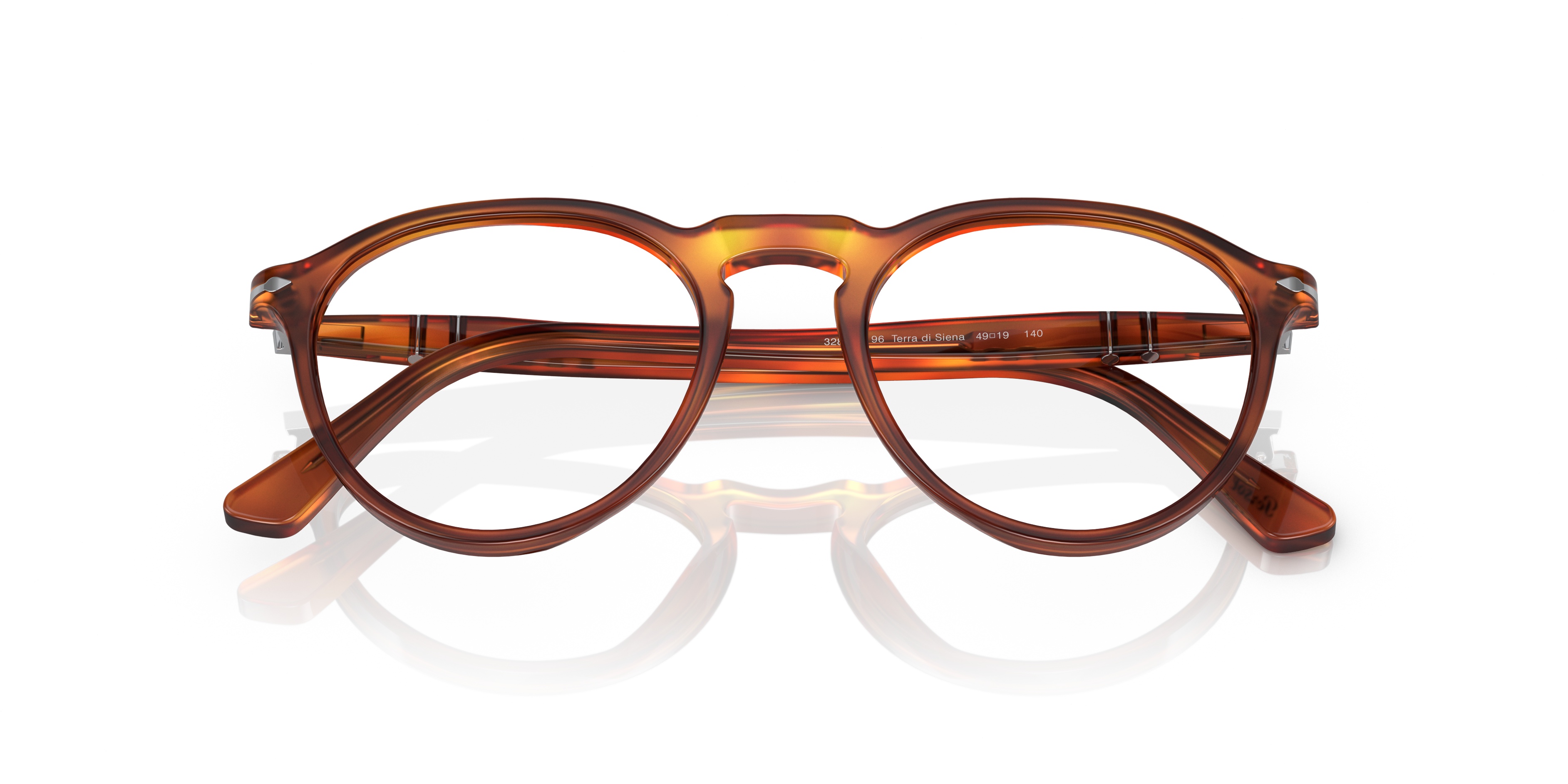 Persol Tortoiseshell-effect Round-frame Glasses In Brown