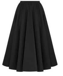 Dior Silk Faille Skirt In Black