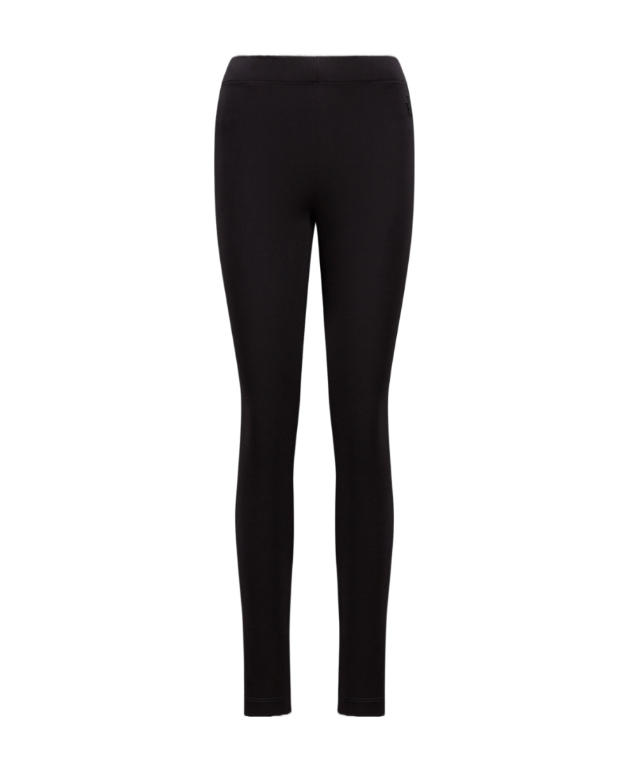 Moncler Stretch Gabardine Slim Fit Trousers In Black