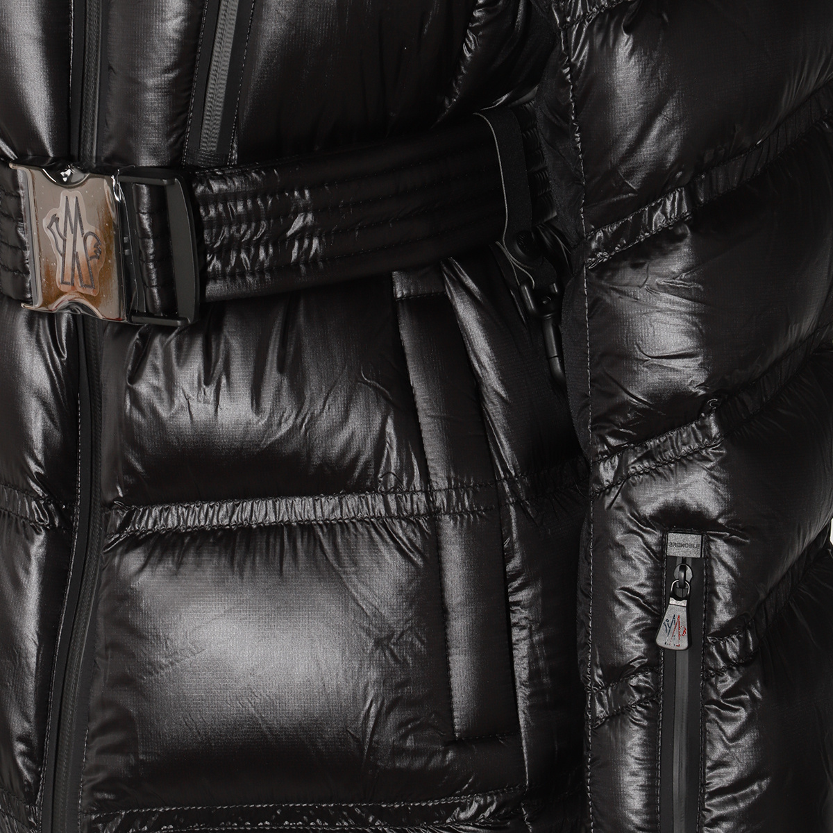 Moncler Bernins Quilted Nylon Down Jacket In Black