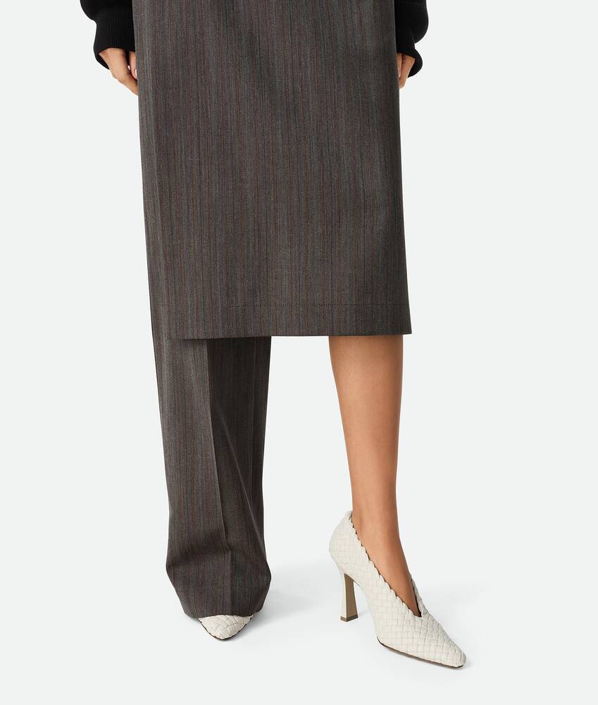 Bottega Veneta Sofia Intrecciato Leather Pumps In White