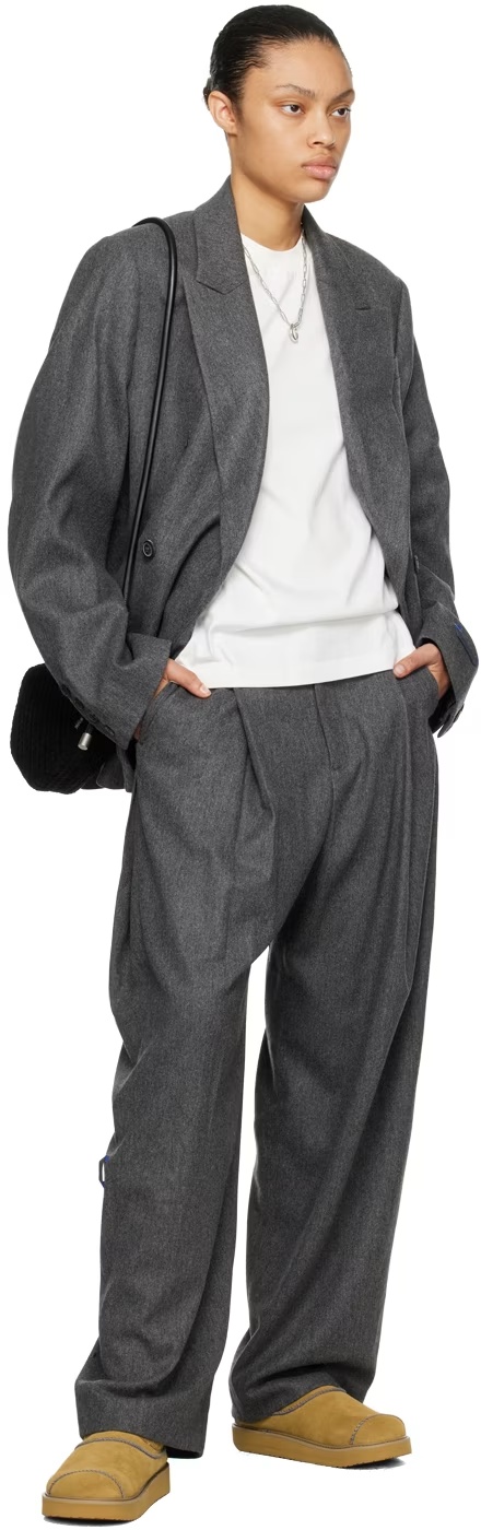 Ader Error Double-breasted Blazer In Black