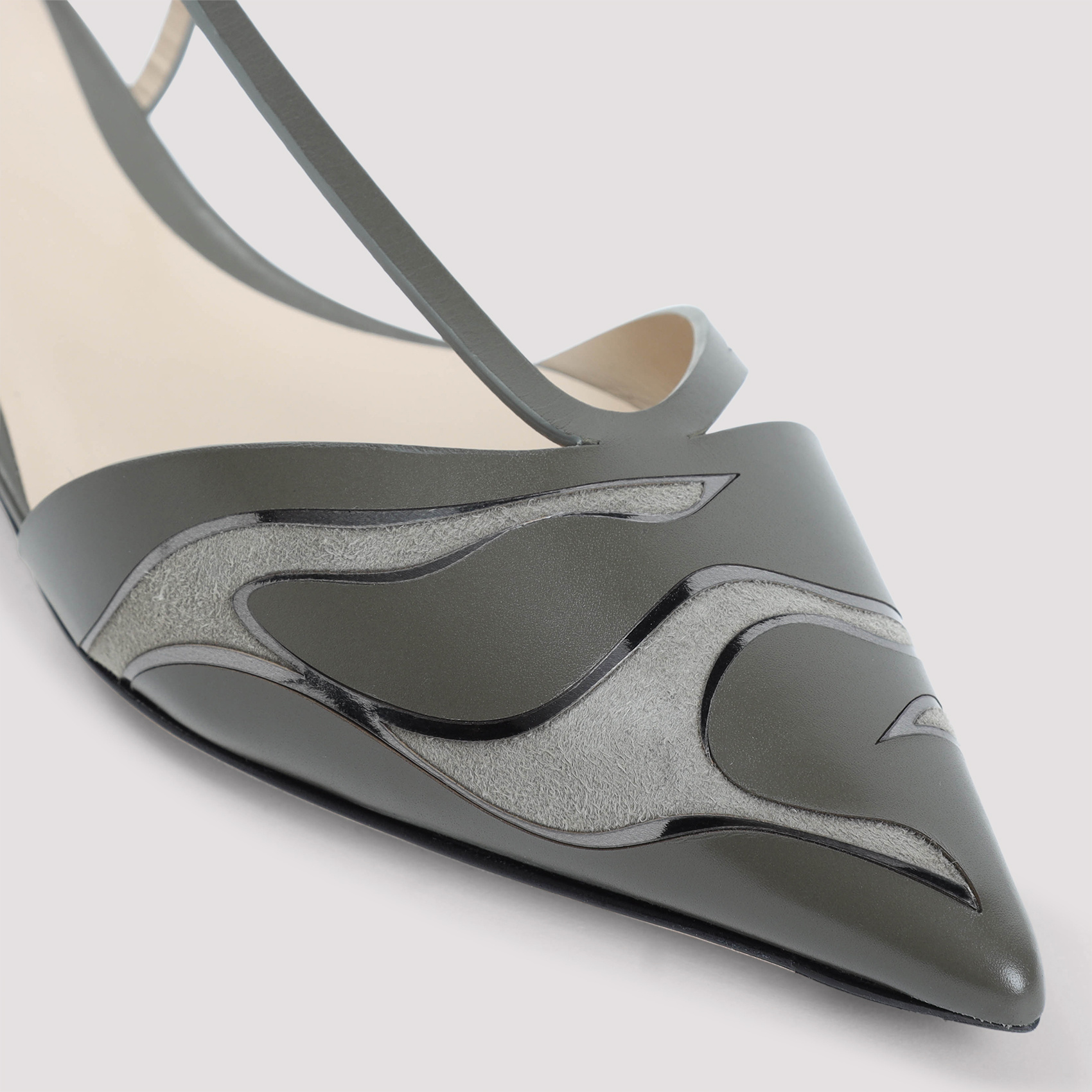 GIORGIO ARMANI LEATHER BALLERINA SHOES