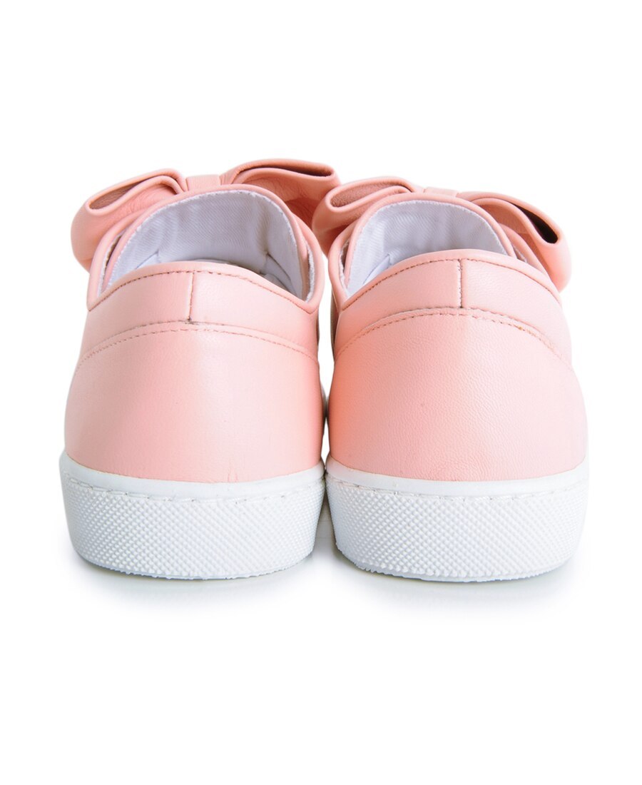 Moschino Bow Tie Decorated Leisure Sports Shoes In Pink